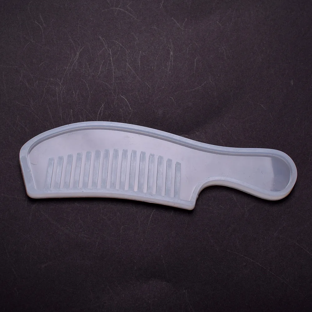 2022 New Fashion 1PCS Combs Mirrors Craft DIY Transparent UV Resin Liquid Silicone Combination Molds for Making Jewelry