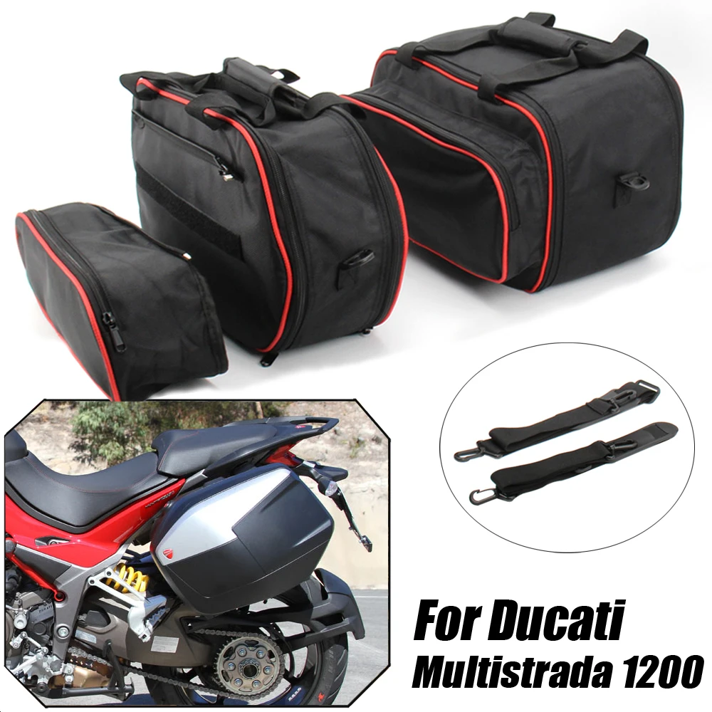 For Ducati Multistrada 1200 from 2015 1260/950 S from 2017 Motorcycle Storage Bag Luggage Bags Side Box Bag Inner Bag Bushing