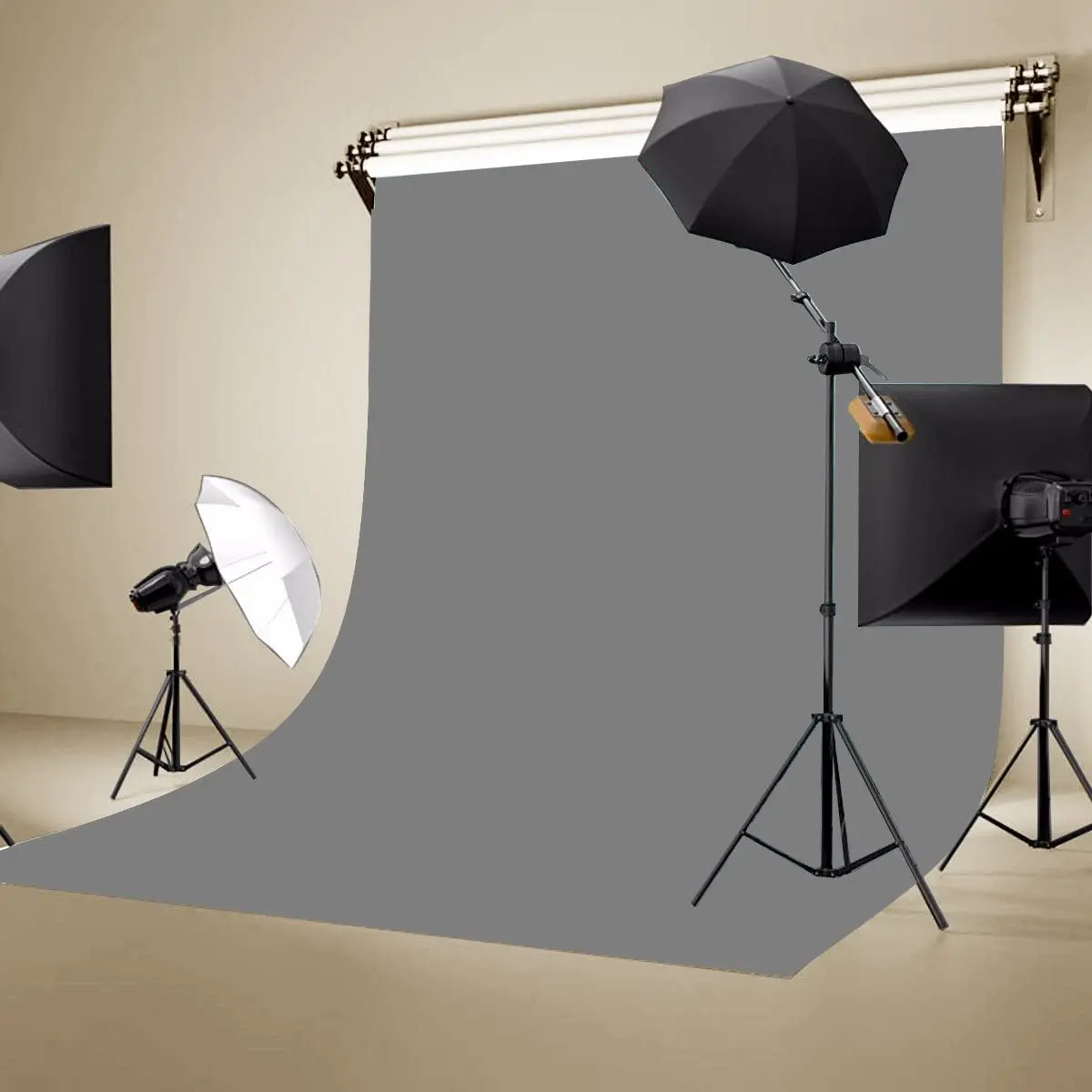 Fondo de tecla de pantalla verde tela no tejida Color sólido gris marrón pantalla negra Youtube foto telón de fondo accesorios de fotografía de estudio