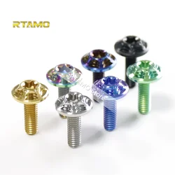 Vis en titane à grande tête, rotor de frein à disque T40, boulons Ti pour vélo, pièces de moto et de voiture, M6X15 mm, 20mm, 25mm, OD = 16mm, 1PC