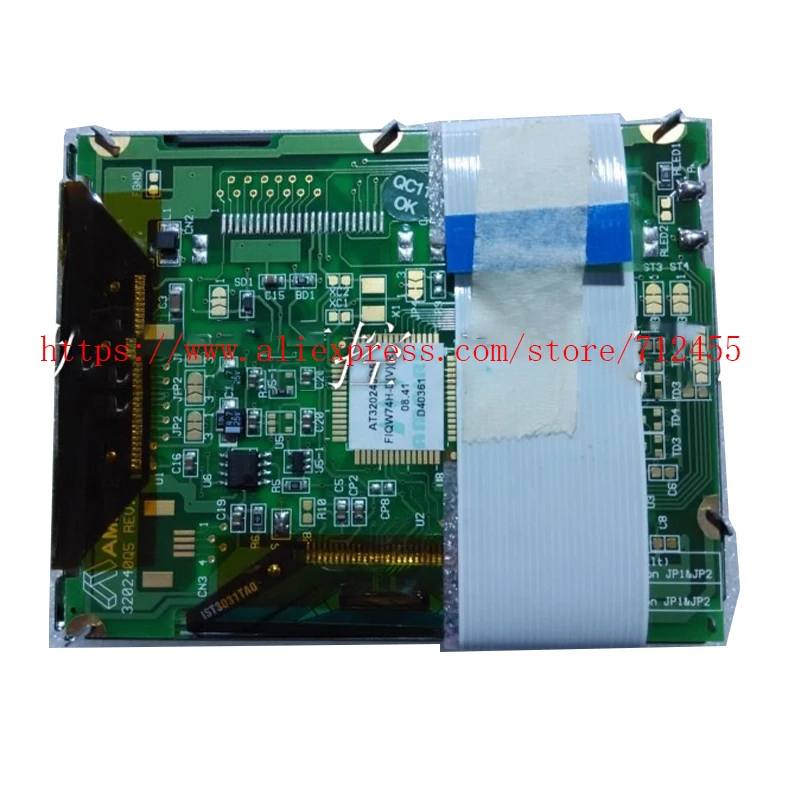 Imagem -03 - Original 320240q5 At320240q5fiqw74h-d v r Display Lcd 320240q5 At320240q5fiqw74h-d com Painel de Toque Digitador Novo