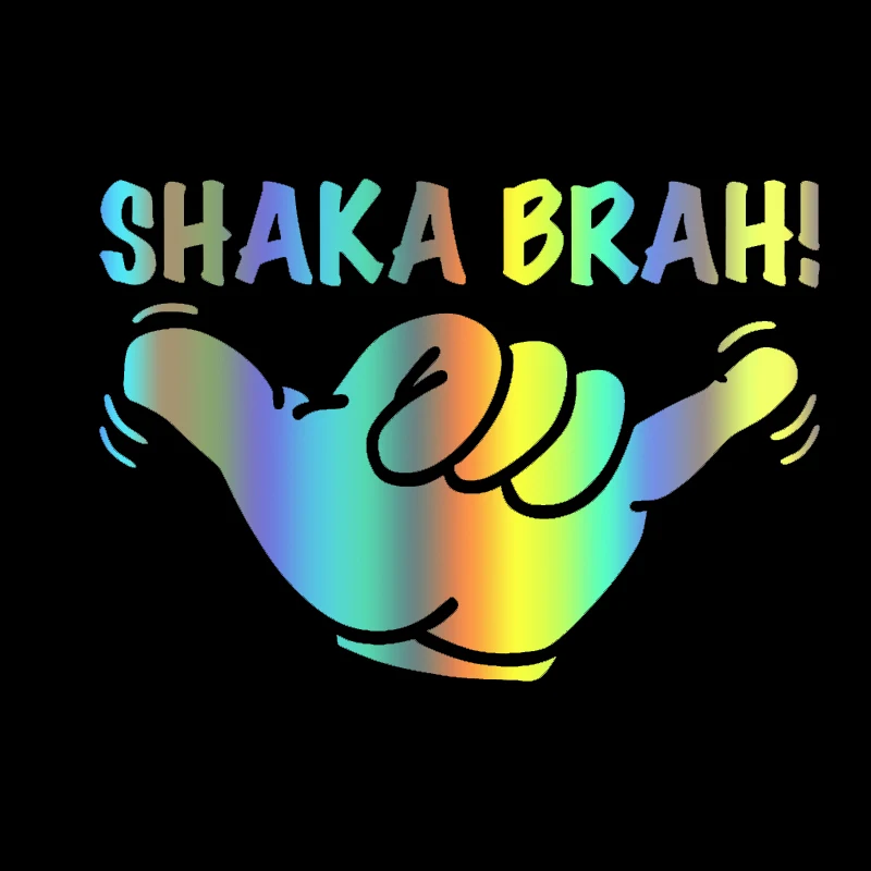 

S51380 Various Sizes/Colors Car Stickers Vinyl Decal For Shaka Brah Motorcycle Decorative Accessories Creative Waterproof