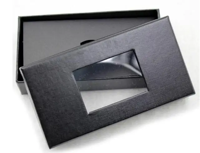 

Classic Black Tie Box Bow Tie Necktie Tie Gift Boxes Men's Tie Packaging Disply Storage Cases 4 Styles Window Top 100pcs