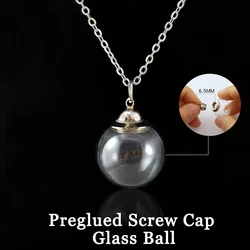 2PCS Hollow Fillable Glass Locket Hair Locket Keepsake Locket Necklace Memorial Urn Necklace for Cremation Ashes Of Loved One