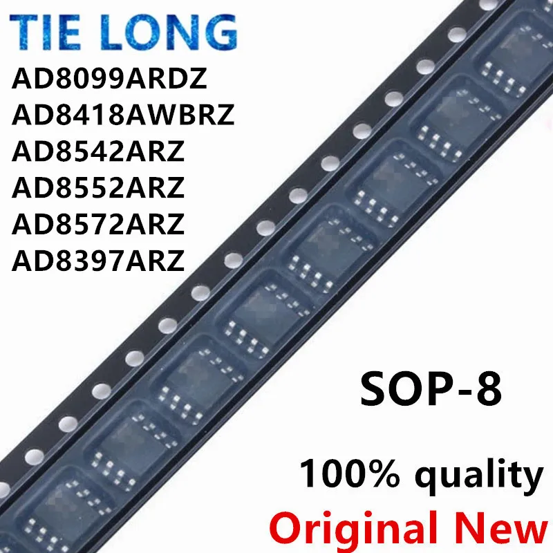 10Pcs/Lot AD8099ARDZ AD8099 AD8542ARZ AD8542 AD8552ARZ AD8552 AD8572ARZ 8572A AD8397ARZ AD8418AWBRZ SOP-8 Original In Stock