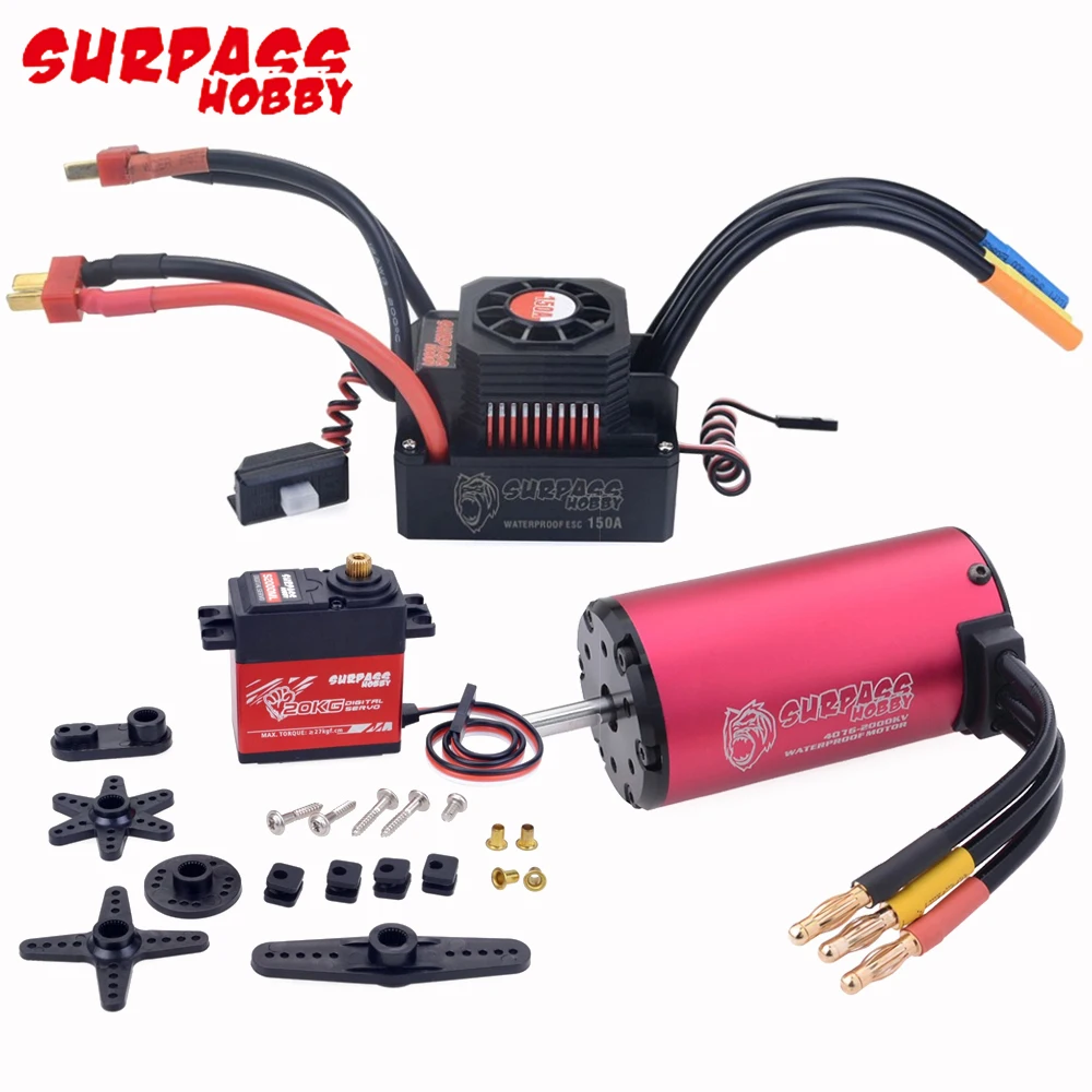 

Surpass Hobby 4076 2000KV/2250KV Waterproof Brushless Motor With 120A/180A Brushless ESC for 1/8 RC Drift Racing Car Truck Toys