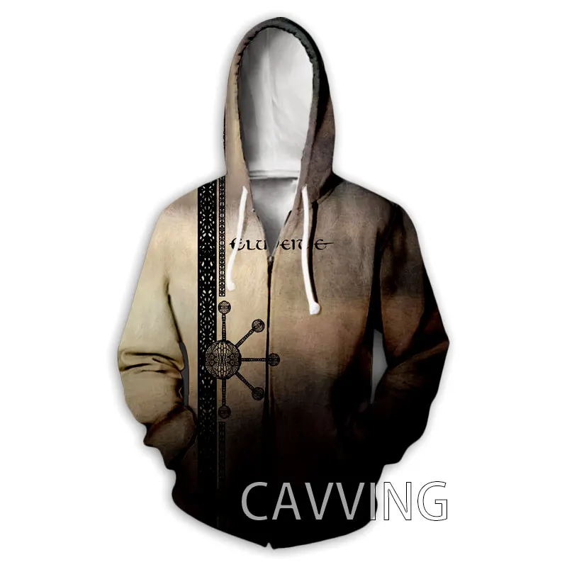 CAVVING-Sudadera con capucha para hombre y mujer, con cremallera y estampado 3D de banda ELUVEITIE, estilo Harajuku, Hip Hop