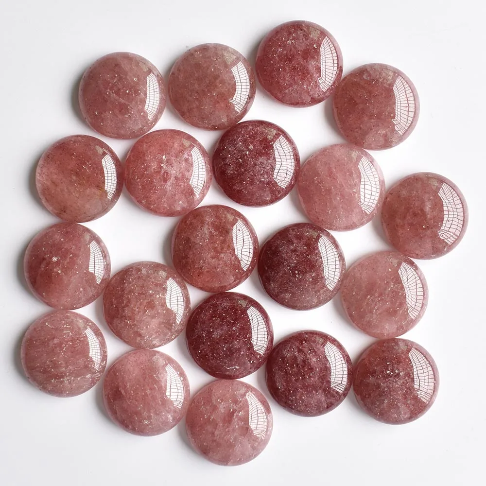 Großhandel 24 Stück/Los Bestseller Hochwertige Opal-Malachit-Tigerauge Naturstein Gemischte Runde Cabochons 20mm Kostenloser Versand – Detail 12