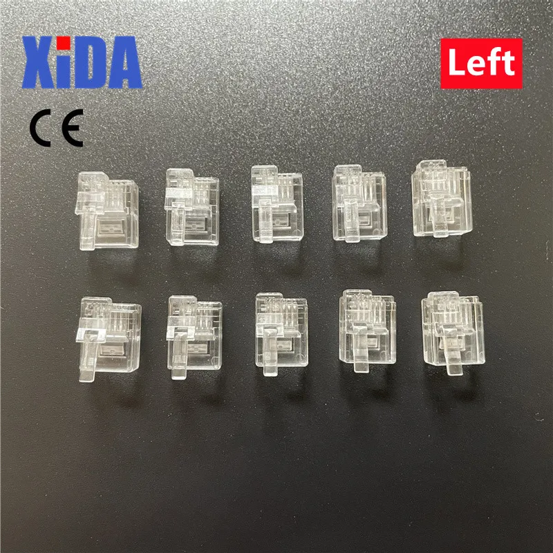 RJ11 RJ12 Connector 6P6C Left Buckle Cable Plug, Right Buckle Cable Plug, DIY EV3 NXT Cable Plug Crystal Head