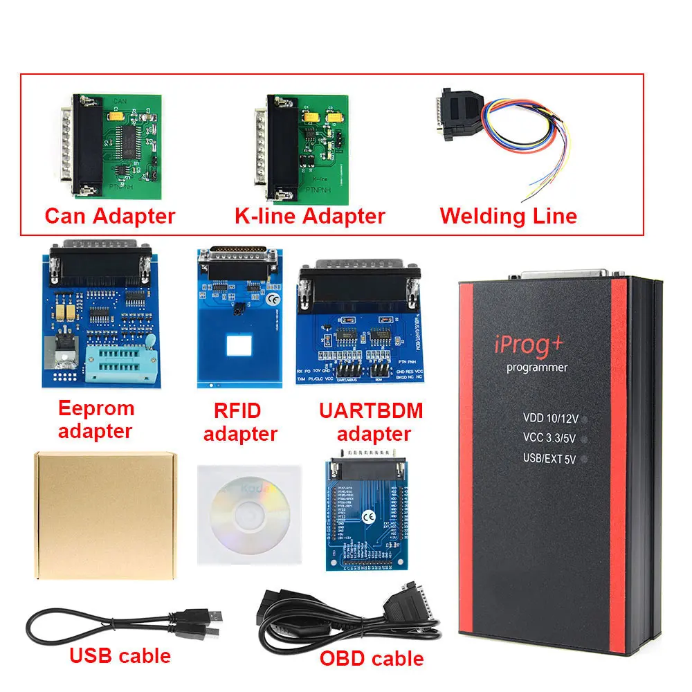 The newest Iprog + V85 key Programmer Support IMMO Mileage Correction Air`bag Reset Till Year 2019 Replace Carprog/Full/Digiprog