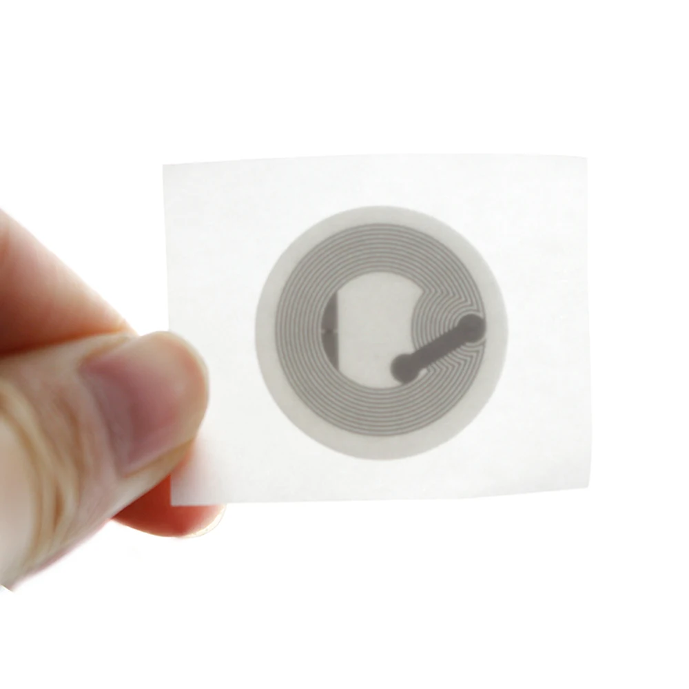 

(100pcs) 25mm White Paper RFID Stickers MF Classic 1K S50 13.56MHz Universal Label NFC Tags for All NFC Phones Adhesive