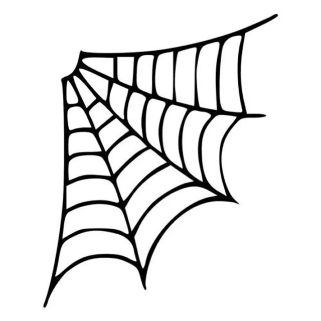 

12*16CM Cartoon Personality SPIDER WEB Car Sticker Vinyl Decal
