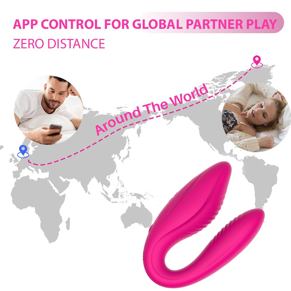 Wireless Bluetooth Vibrators Adult Toys For Couples APP Remote Control Female Vibrator Double Vibrators Sex Toy For Woman Adults