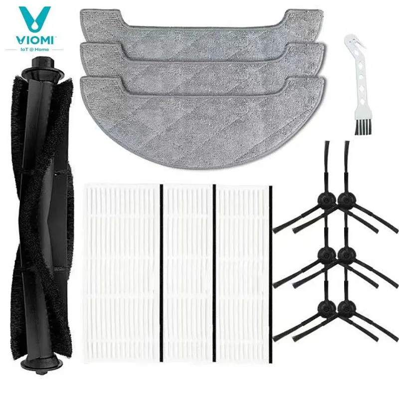 الجانب فرشاة تصفية فرشاة الرئيسية ممسحة الملابس ل Viomi S9 Proscenic M7MAX M8 جهاز آلي لتنظيف الأتربة استبدال الملحقات