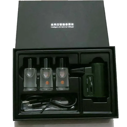 Difusor de aire eléctrico para coche, humidificador con Aroma para salida de aire, niebla, aceite de grano de madera, aromaterapia, ambientador para coche, fragancia de Perfume