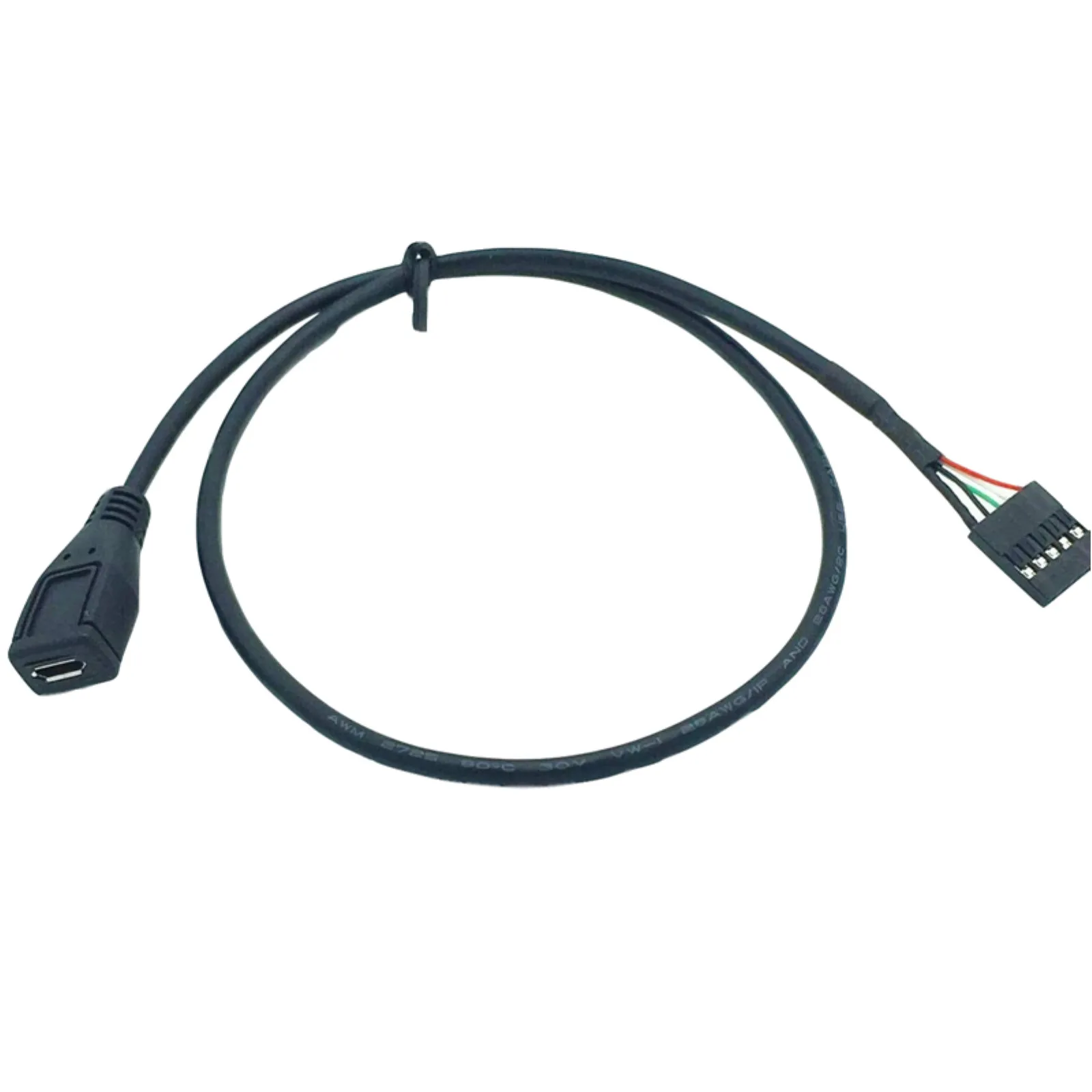 

1x USB Micro 5 pin Female to Dupont 5 Pin Female Header Motherboard Connector Cable 50cm/1.5ft