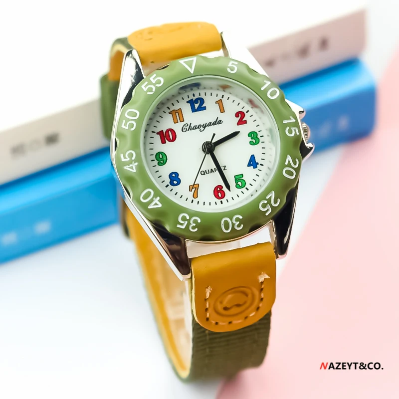 Newfashionlittleboysgirlssimpledialquartzwatch3DchildrencolorArabic NumberSportclockhighqualitykidswatchrelojes mujerclock