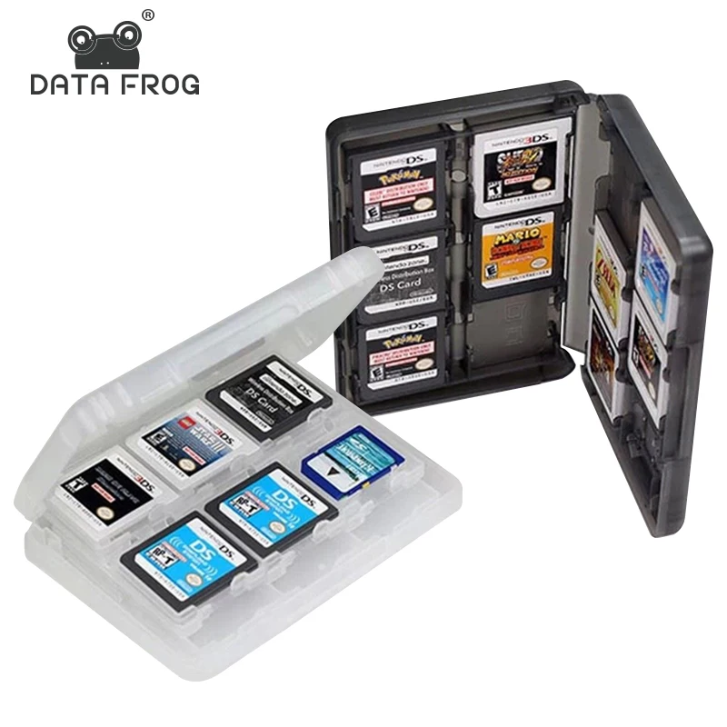 DATA FROG 24 In 1 Portable Game Cards Storage Case Compatible-Nintendo Switch 8 IN 1 Shockproof Hard Shell Box For Switch Oled