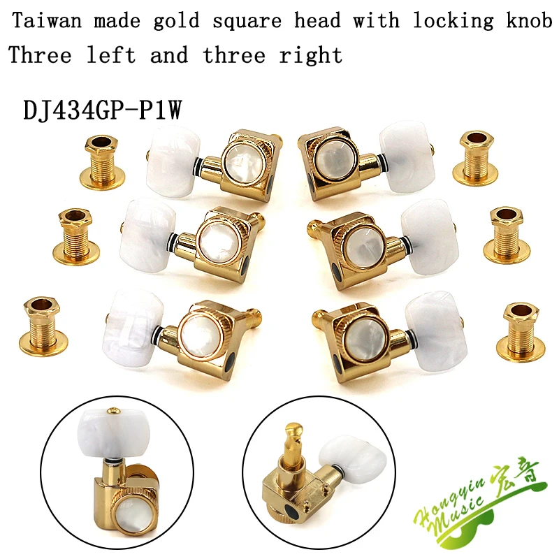 Taiwan produced Guitar String Tuning Pegs Tuners Machine Heads closed/open  for Electric Guitar Folk Acoustic Guitar 3L 3R