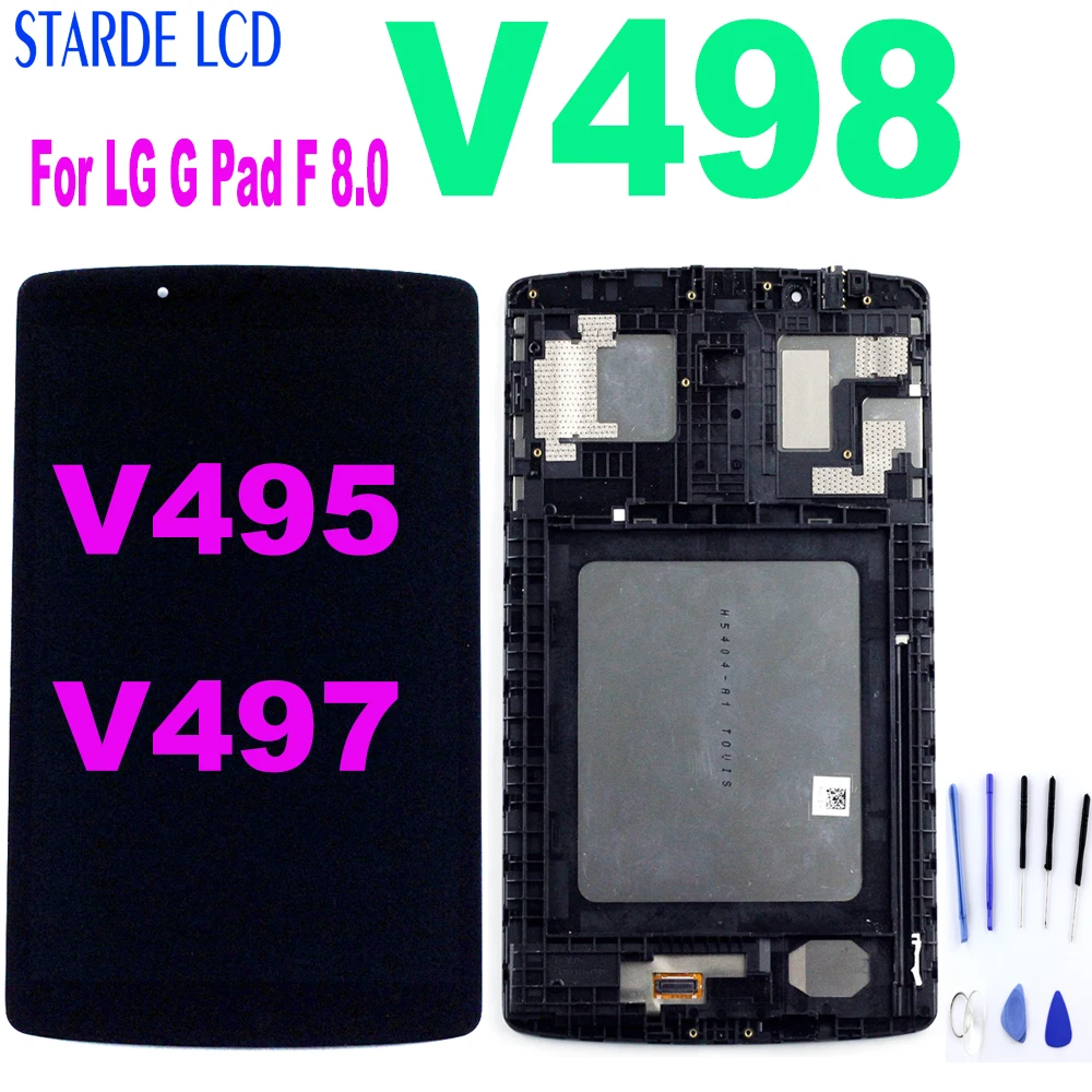 

High Quality For LG G Pad II 8.0 V498 LCD Display Touch Screen Digitizer Assembly with Frame