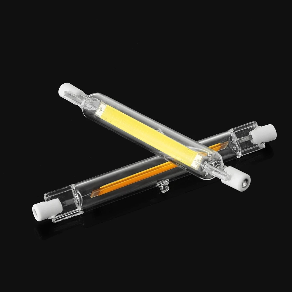 Ampoule LED COB R7S, 78mm, 118mm, ampoule en verre, 15W, 30W, AC 220V, 230V, remplacer la lampe halogène, budgétaire LED, J78, J118, économie