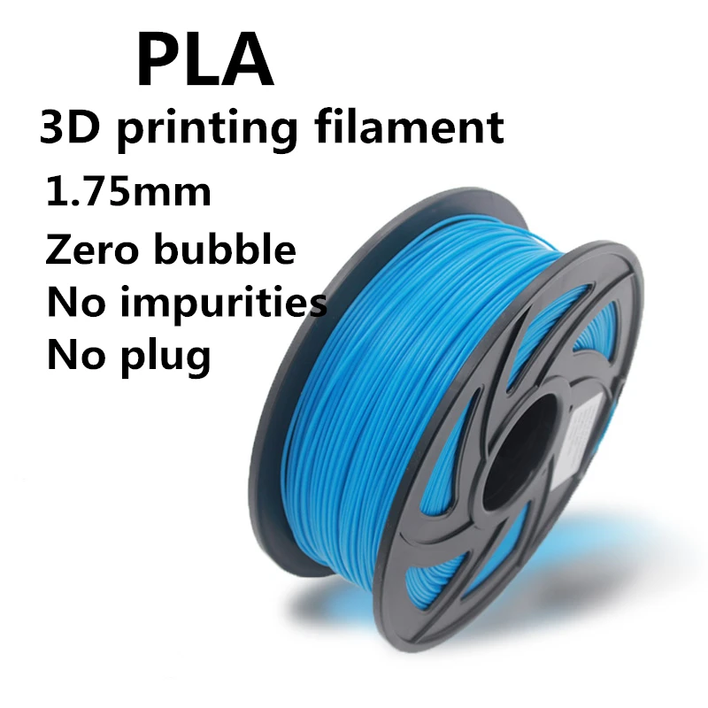 

3D Printer PLA Filament 1.75mm Filament Dimensional Accuracy +/-0.02mm 1KG 343M 2.2LBS 3D Printing Material Best to sell PETG