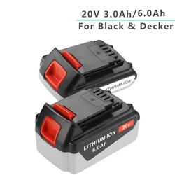 Akumulator litowo-jonowy 20V 3.0Ah/6.0Ah do Black & Decker LB20 LBXR20 BL2018 LBX20 BL2018-XJ GKC1825L STC1850