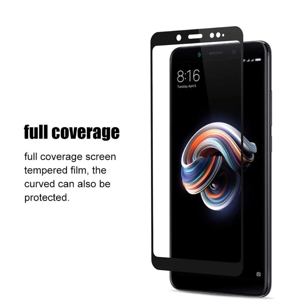 3D Full Cover Black Tempered Glass For Lenovo K5 Play L38011 K5 Pro L38041 for Lenovo A5 L18011 Screen Protector Protective Film