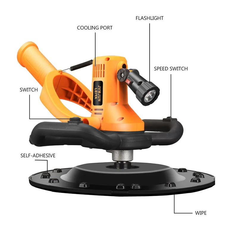 220V 2880W Electric Cement Mortar Trowel Paint Coating Mixer 6 Speeds Adjustable Electric Cement Mixer Power Tools