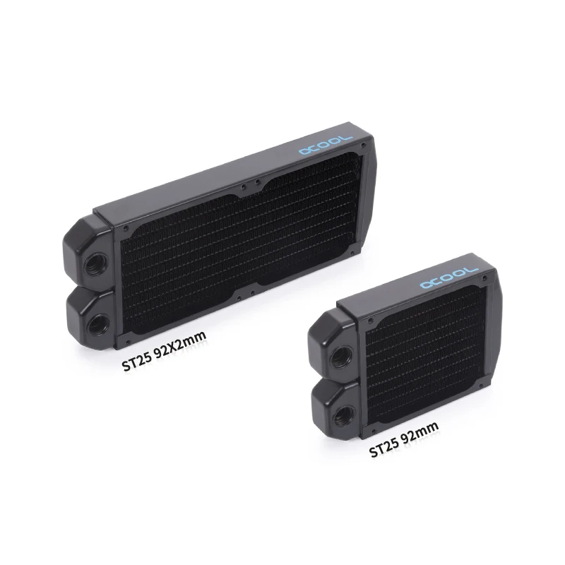 Alphacool NexXxoS ST25 Full Copper Thin Radiator,Water Cooling Build Single ,Dual 92MM, Heat Sink For Small Case 2X G1/4“
