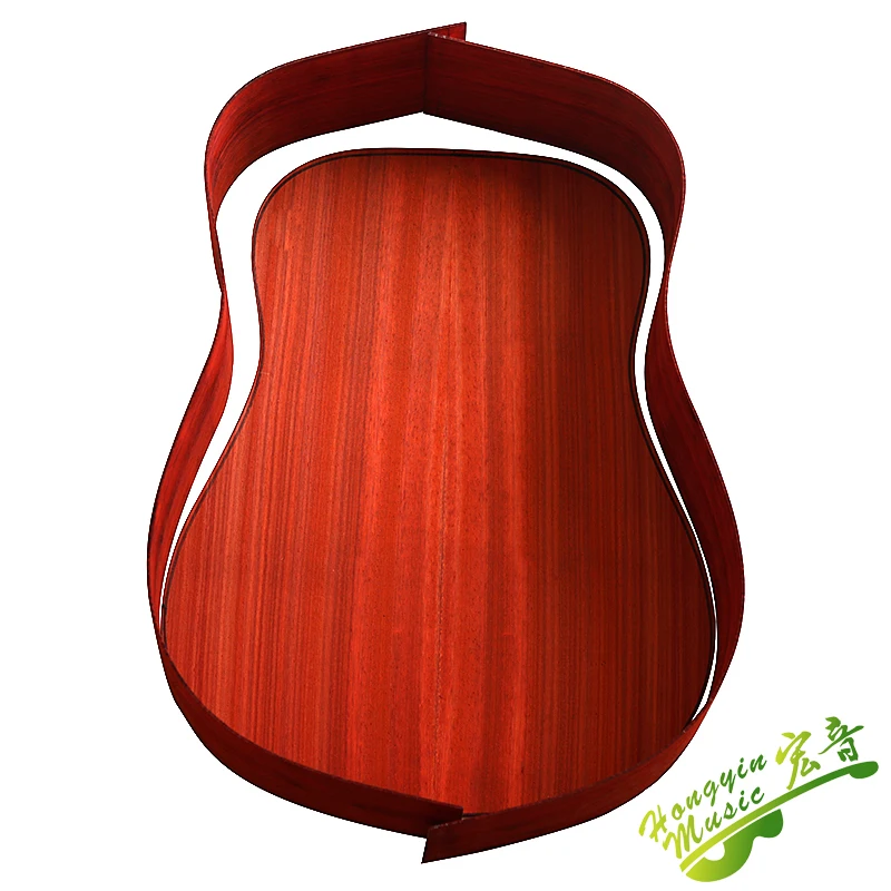 41-inch All single wooden guitar material accessories set AfricanPadauk solide back side Spruce top board solid wood