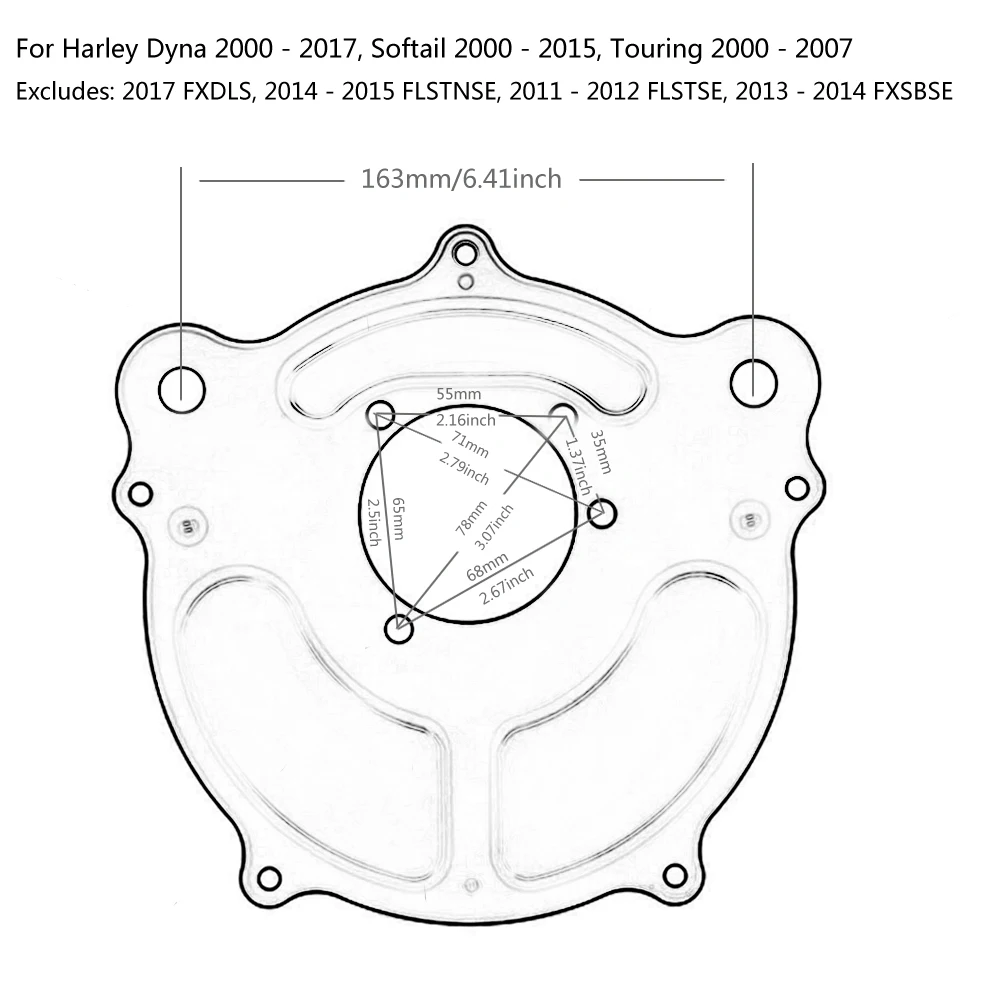 Air Cleaner Intake Turbine Filter Cnc Cut Kit for Harley Dyna 2000 - 2017 Softail 2000 - 2015 Touring 2000 - 2007 Fitment-B