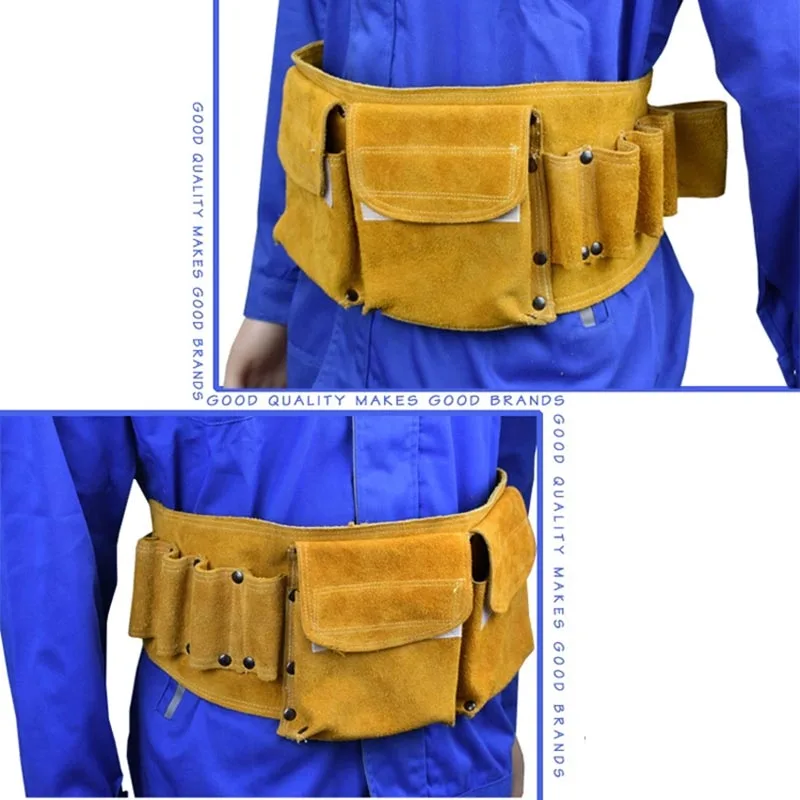 Leather Repair Kit Bag Pocket Hardware Tool Belt For High-Altitude Construction Worker Electrician