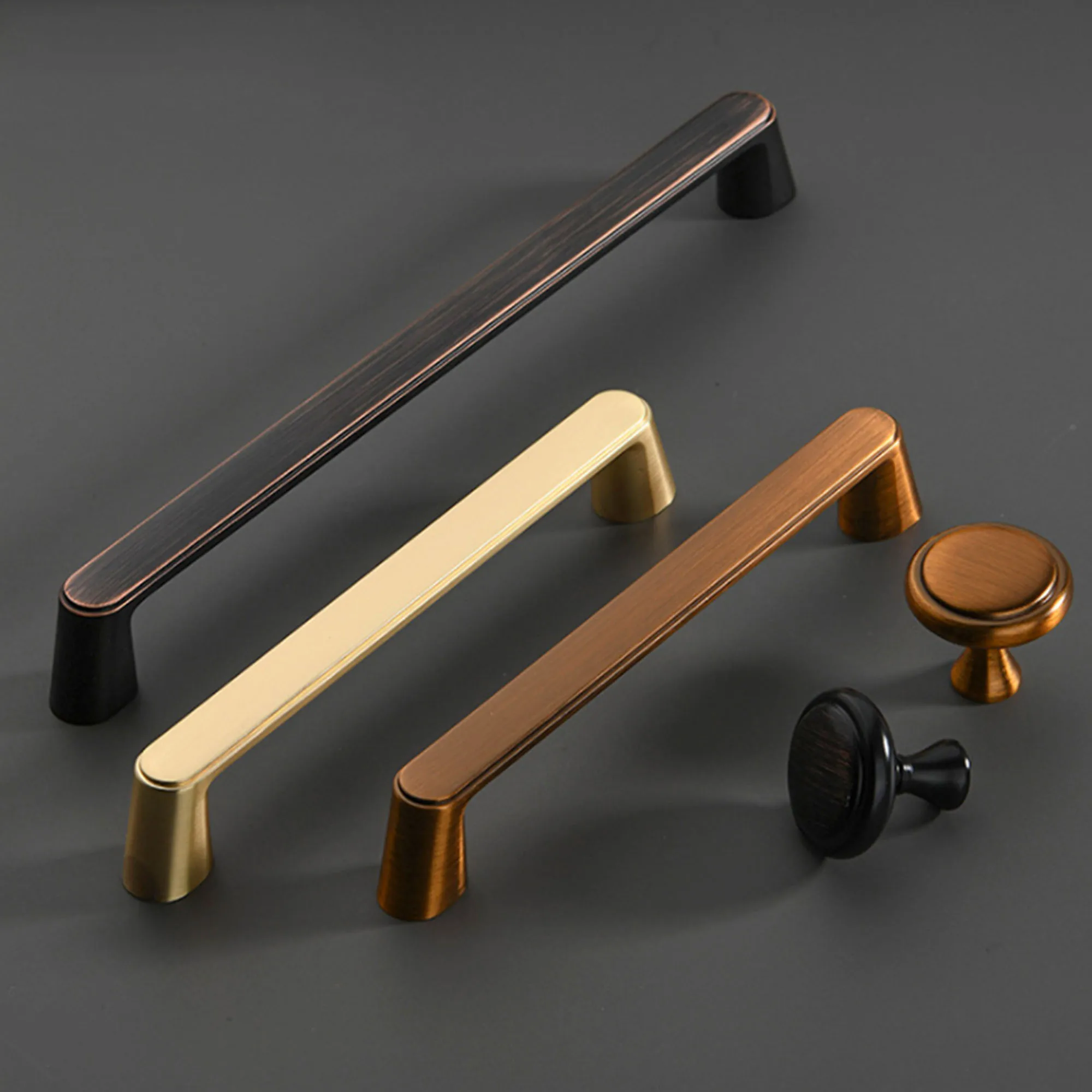 Vintage Furniture Handles Antique Coffee Knobs for Cabinet Simple Wine Cabinet Pulls Kitchen Cupboard Handle Dresser Door Knob