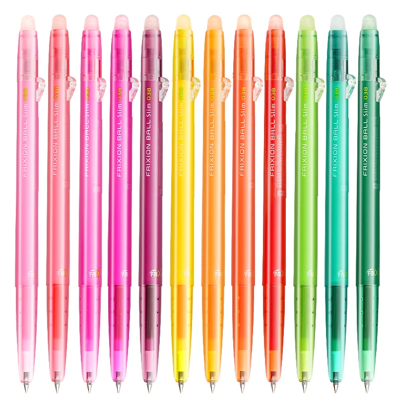 1pcs Japanese PILOT Color Press Frixion Hot Erasable LFBS-18UF Gel Pen 0.38mm Student Writing 20 Colors view 6
