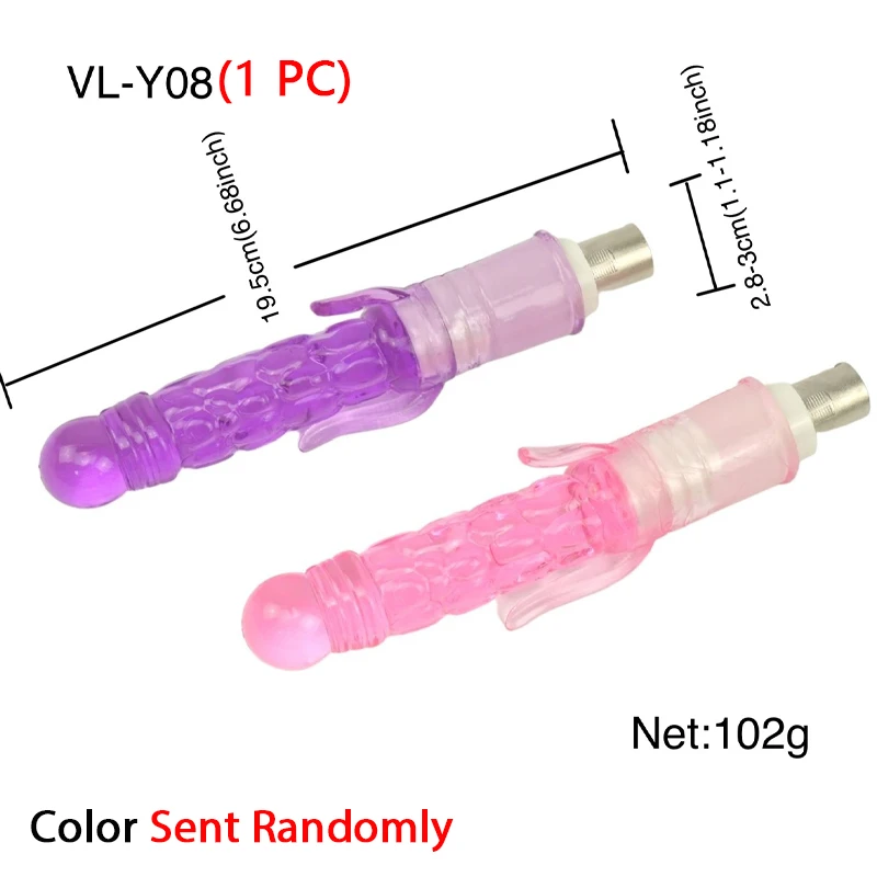 ROUGH BEAST 3XLR Sex Machine Dildo Attachment for Women Men Anal Butt Jelly Color Automatic Vibrator Thrusting Machine Accessory