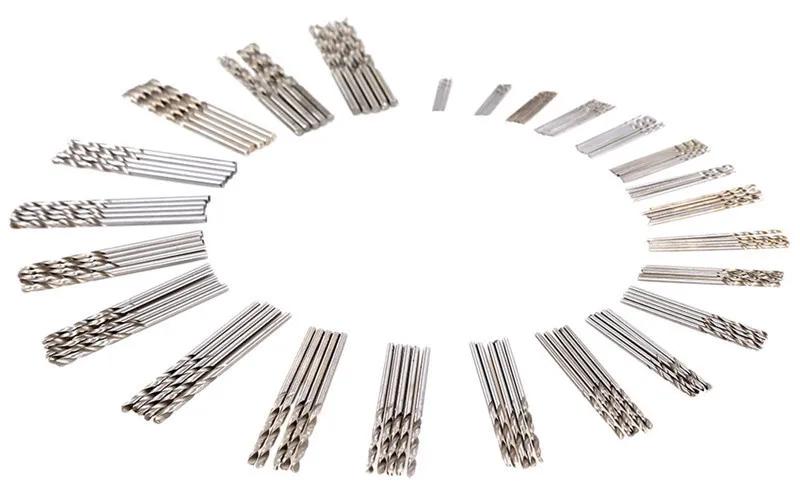 Set di punte elicoidali HSS 0.4-3.2mm Mini trapano fai da te Hobby Craft lavorazione del legno pistola Micro punta da trapano per PCB di precisione artigianato gioielli