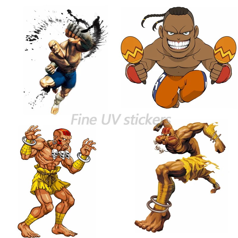 Classic Game Yoga Master Dalsim Fighting Character Dudley Die Cut Decal Game Machine Car Motorcycle Sticker