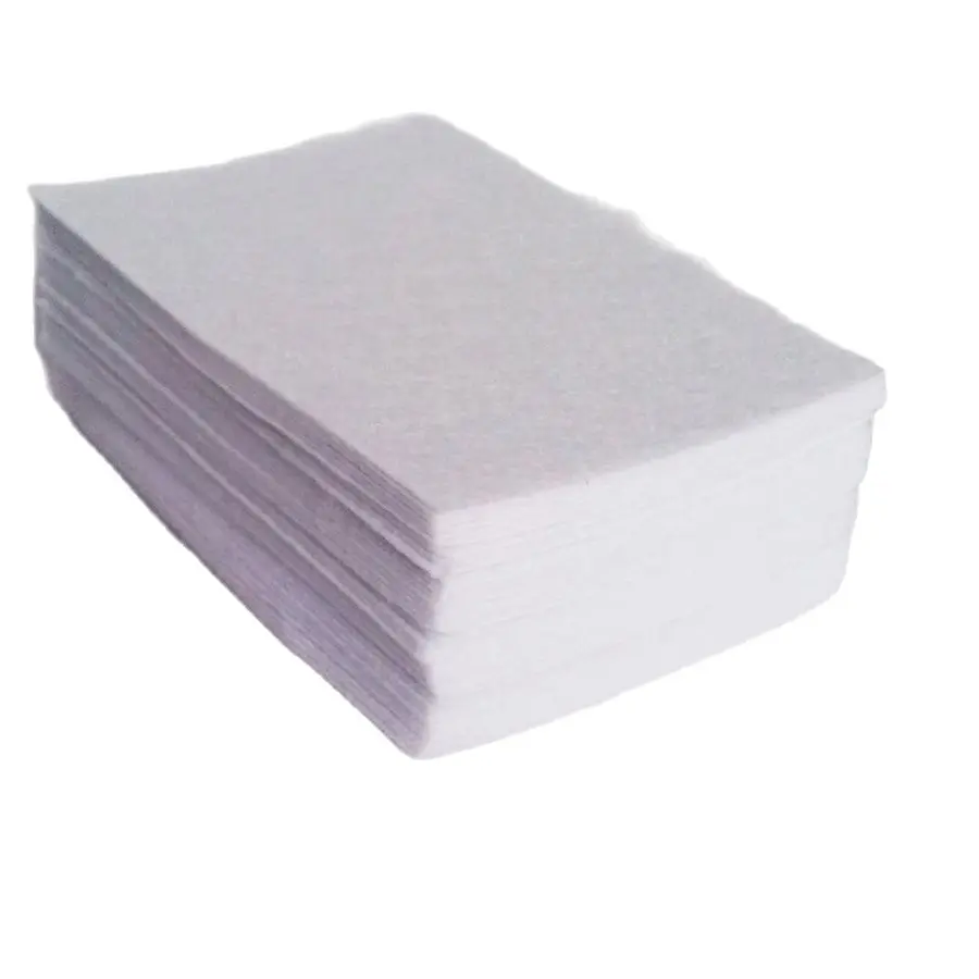 40Pcs/Lot 10*15cm White Felt Fabric Nonwoven Sheets For Needlework DIY Sewing Handmade 1 MM Thickness Polyester  Cloth