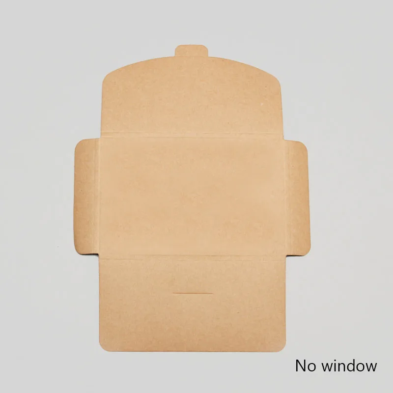 10pcs Black Kraft Paper Cardboard Envelope bag Wedding invitation cards Packaging box Photo Postcard Envelope Gift Box & Window