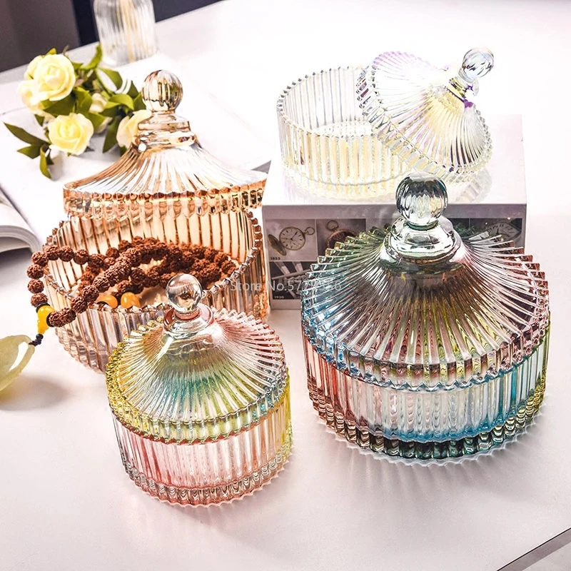 Clear Glass Storage Jars for Snacks & Kitchen