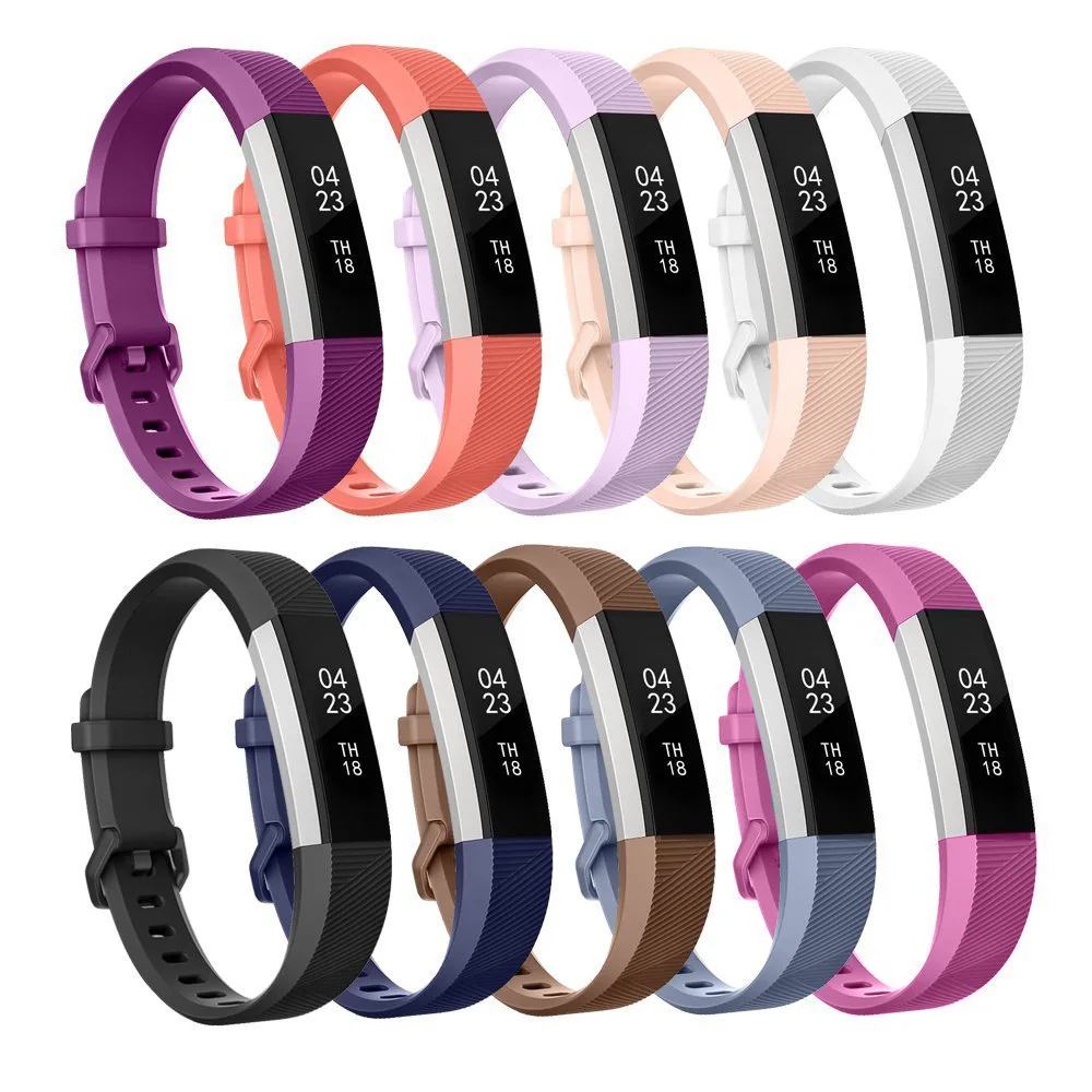 Correa para Fitbit Alta HR, pulsera de repuesto de reloj, accesorios de silicona de Alta calidad, correa de reloj inteligente transpirable