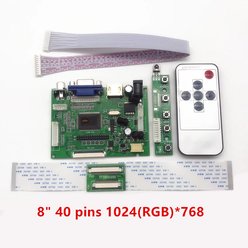 Skylarpu LCD TTL LVDS Scheda Controller HD MI VGA 2AV 50 PIN Per AT070TN90 92 94 Supporto Automaticamente Raspberry Pi Scheda Driver