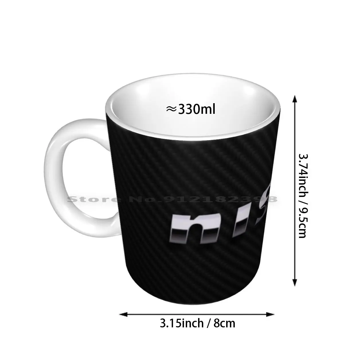 Nismo Carbon Fiber Ceramic Mugs Coffee Cups Milk Tea Mug Nissan Gtr Gt R Nismo Supercar Super Cars Supercar V6 Awd Rwd Turbo