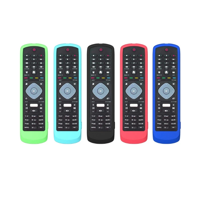 Protective Silicone Remote Control Protector Case Cover for -PHILIPS -NETFLIX HOF16H303GPD24 Remote