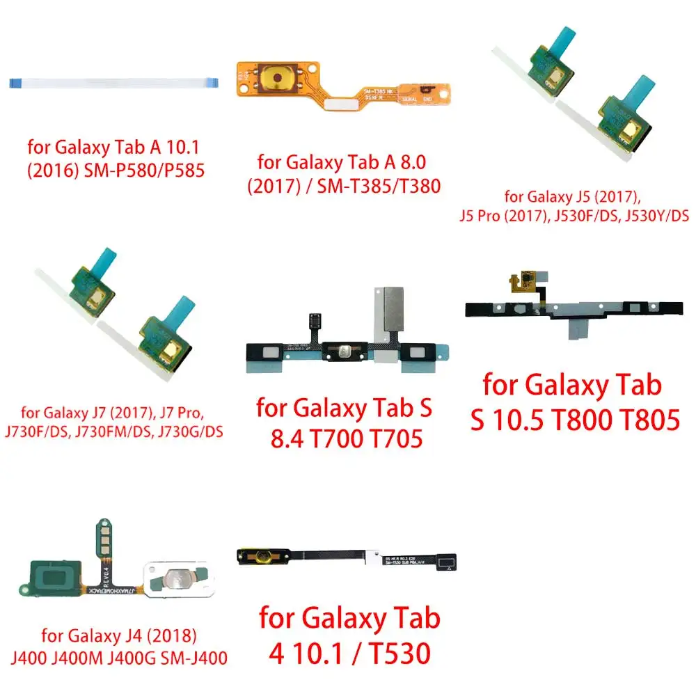 Return Key Connector Flex Cable for Samsung Galaxy Tab A 10.1 (2016) SM-P580/P585/Tab A 8.0 (2017)/SM-T385/T380/J5 Pro (2017)