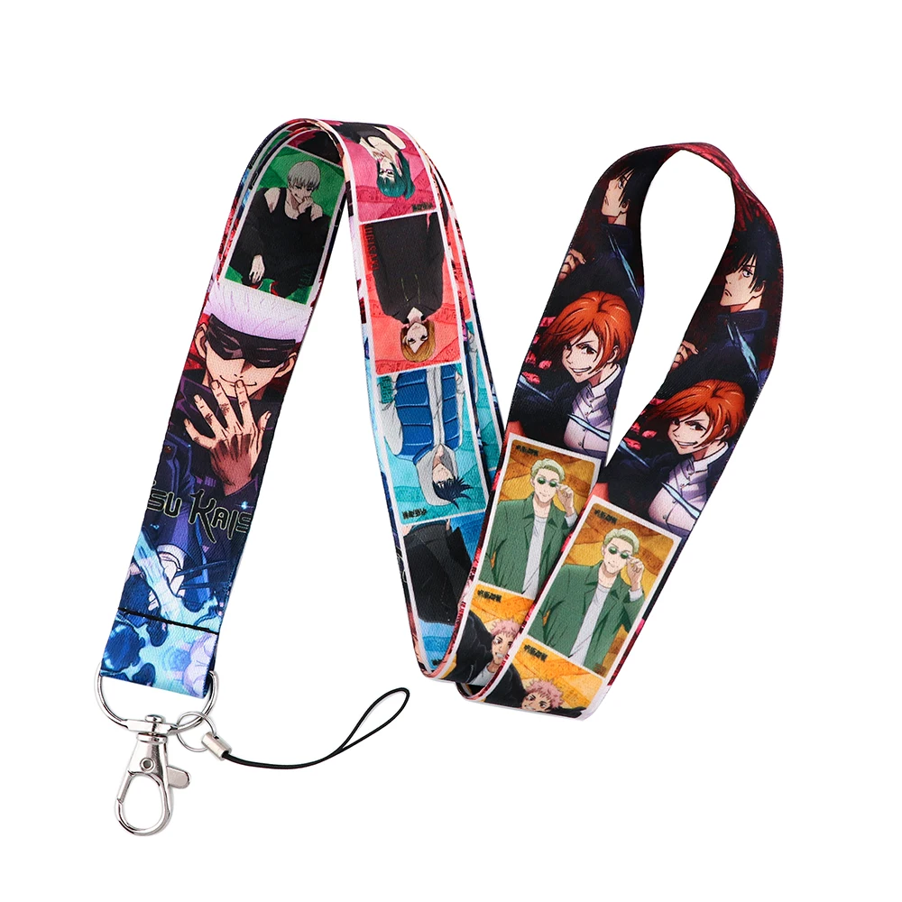 LX679 Japanese Anime Fashion Keychain Belt Phone Lanyard Key ID Card USB Badge Holder DIY Lasso Lanyarde For Friends