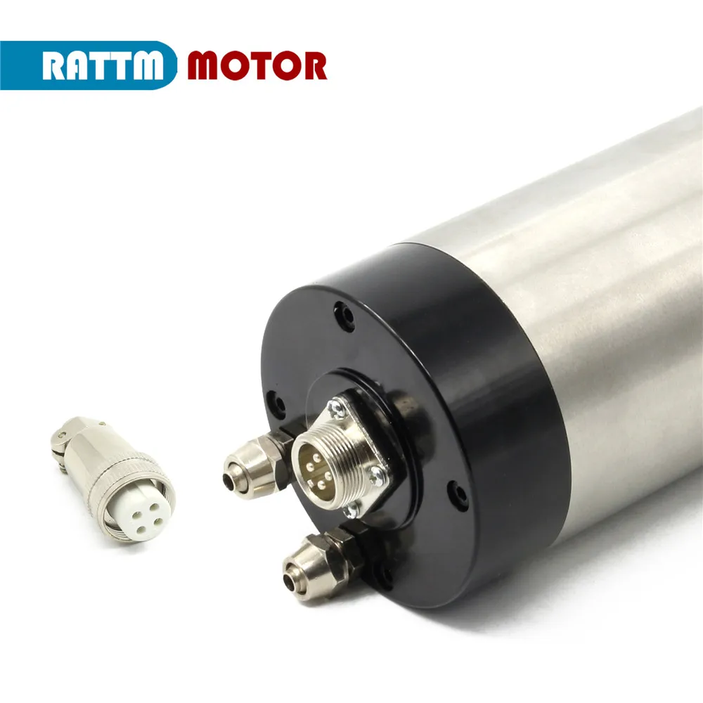 1.5KW ER16 CNC Water Cooled Spindle 220V 4 Beaning 400Hz 24000rpm For Engraving Milling Machine