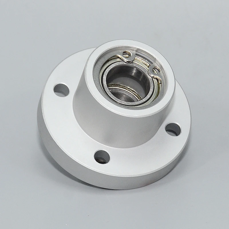 Flange Round Bearings with Housing Aluminum Flange type Double Bearing Seat Assembly with buckle type dia3mm-50mm