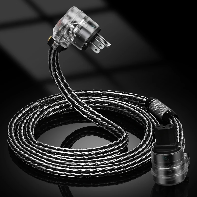 ATAUDIO HIFI audio power kabel OCC silber mix decoder power verstärker power kabel EU/US/AU stecker für audio lautsprecher PA 5